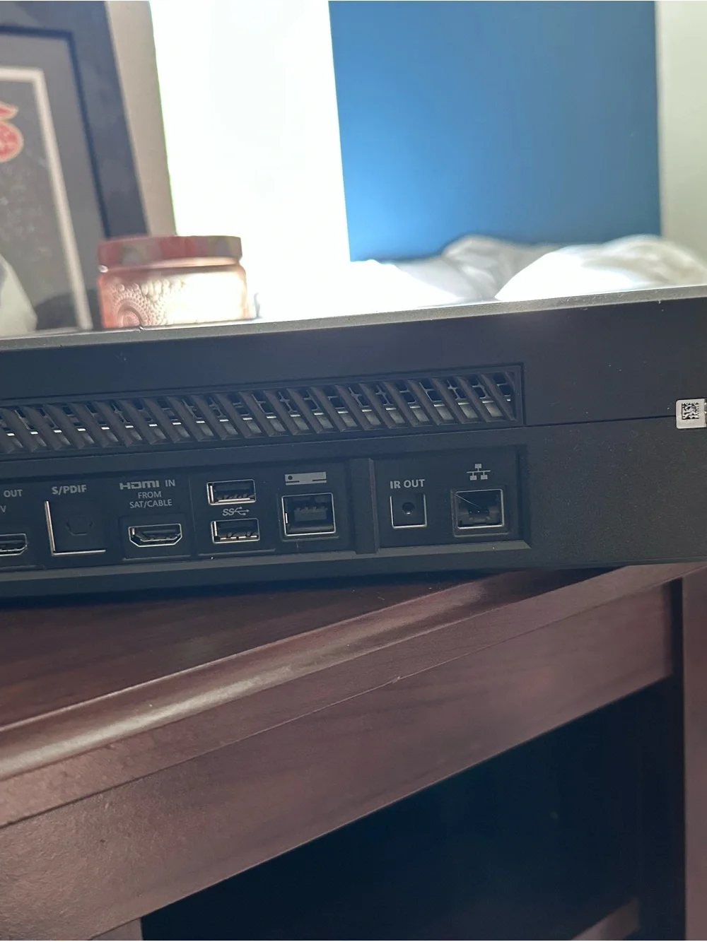 Sony Black Blu-ray Player with gaming controllers and games
